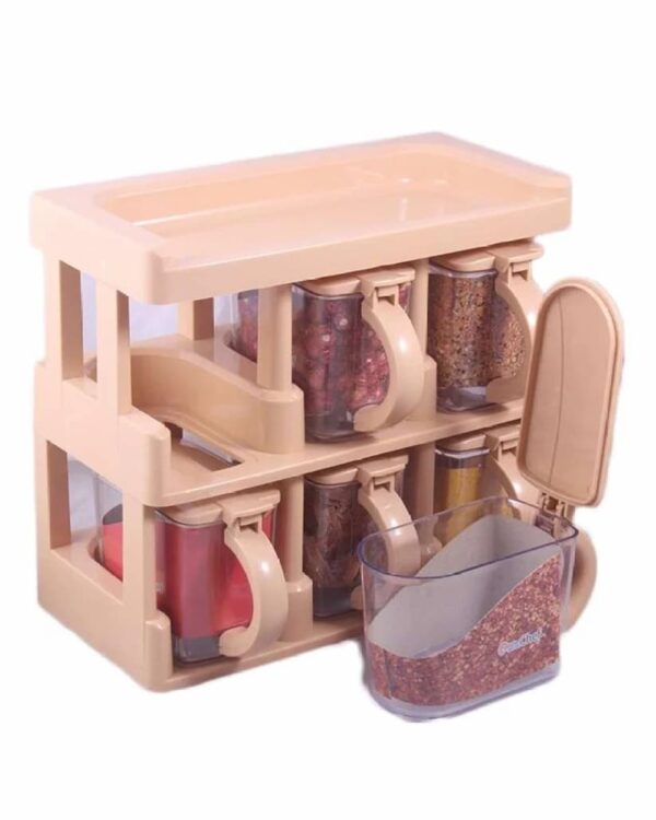 6pcs Spice Rack with Spoon - Image 2