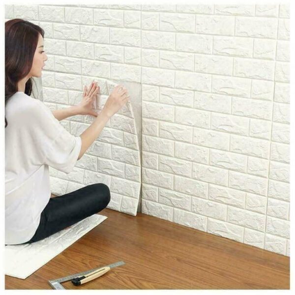 3D Brick Wall Stickers Self Adhesive - Image 3