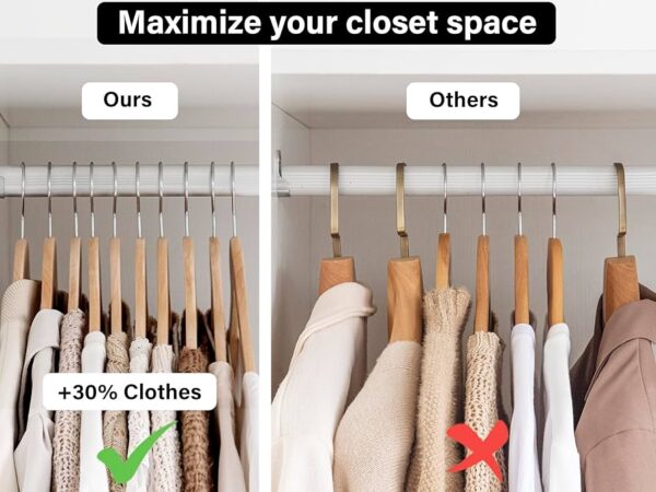 8 Hook Multifunctional Solid Wood Hanger Perfect for Hanging