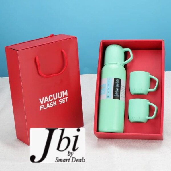 Vacuum Flask Bottle with 3 Cups