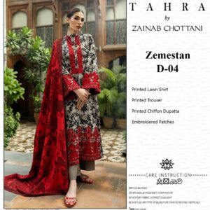 Zainab Chottani By Al Nisa 3 Piece Unstitched Embroidery Collection☆