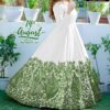 Embroidered Chiffon Maxi