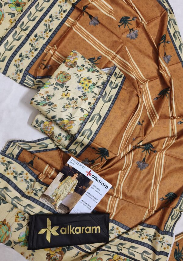 AL KARAM ALL OVER_Prints DIGITAL 3 PIECE LAWN 2025 Volume - Image 3