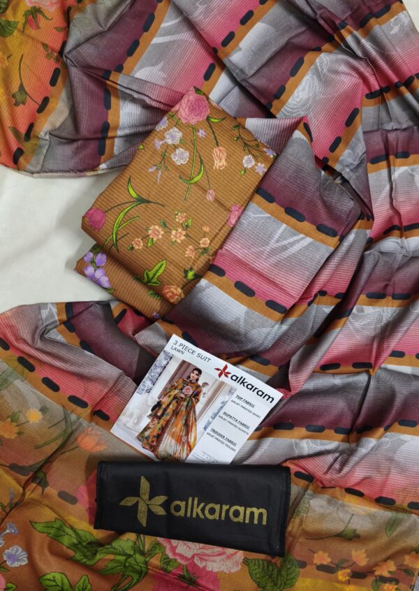 AL KARAM ALL OVER_Prints DIGITAL 3 PIECE LAWN 2025 Volume - Image 6