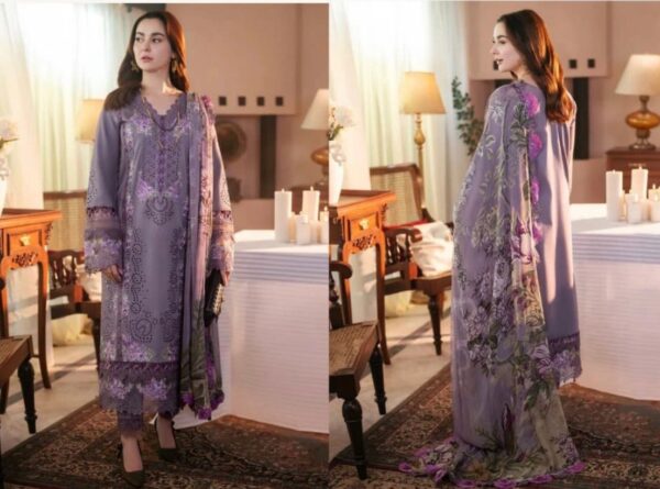 Presenting JADE LAWN HEAVY EMBROIDERED 3 PIECE UNSTITCHED COLLECTION - Image 3
