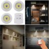 LED light with remote control set of 3