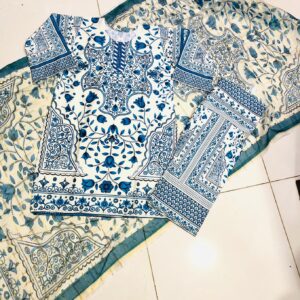 Digital Print Stitched 3 Piece Suit