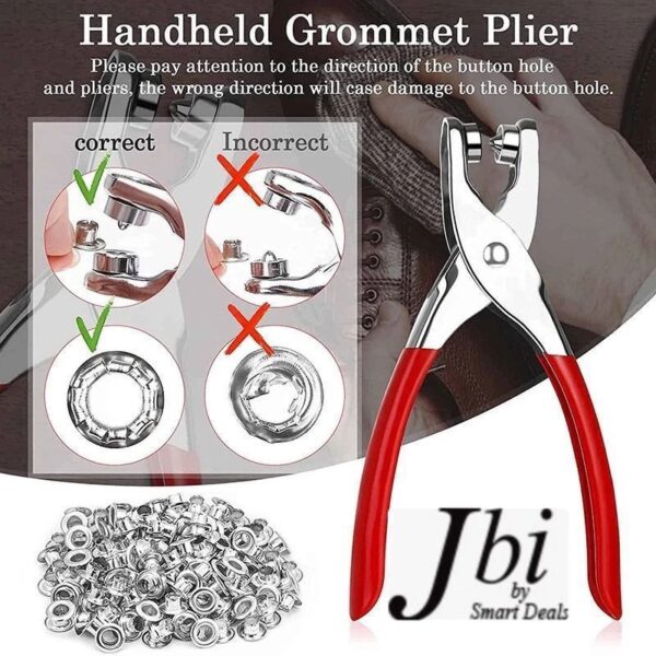 Metal Snaps Buttons with Fastener Pliers Press Tool Kit