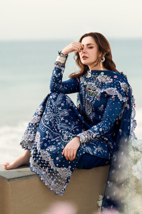 QALAMKAR Embroidered 3 Piece Unstitched Collection - Image 2