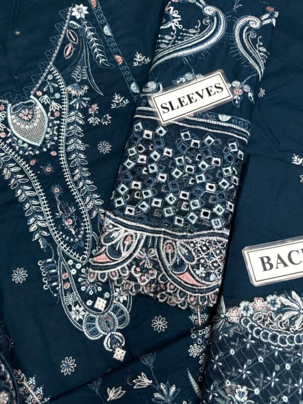 QALAMKAR Embroidered 3 Piece Unstitched Collection - Image 5