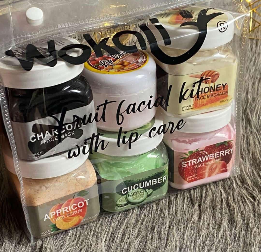 Wokali Pack Of 6 FRUIT FACIAL KIT WITH LIP CARE - Image 4