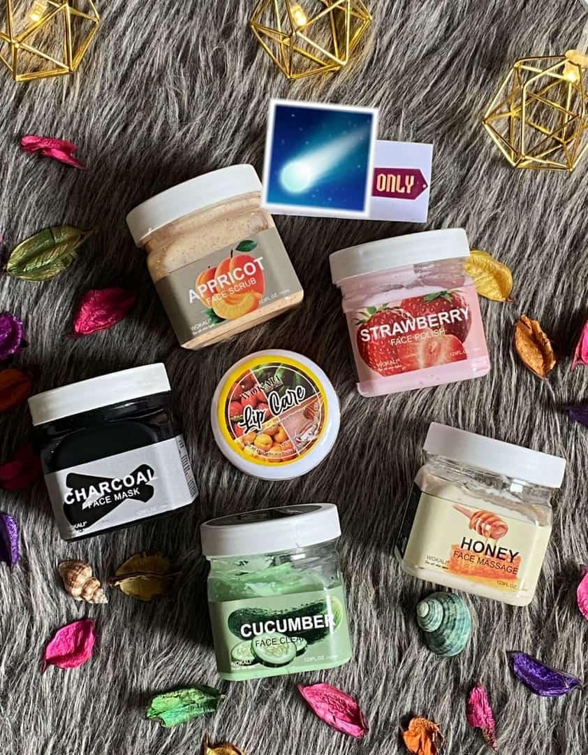 Wokali Pack Of 6 FRUIT FACIAL KIT WITH LIP CARE - Image 3