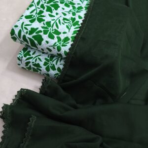 DIGITAL PRINTED ALL OVER LAWN WITH CHIFFON LACE DUPATTA GREEN SERIES