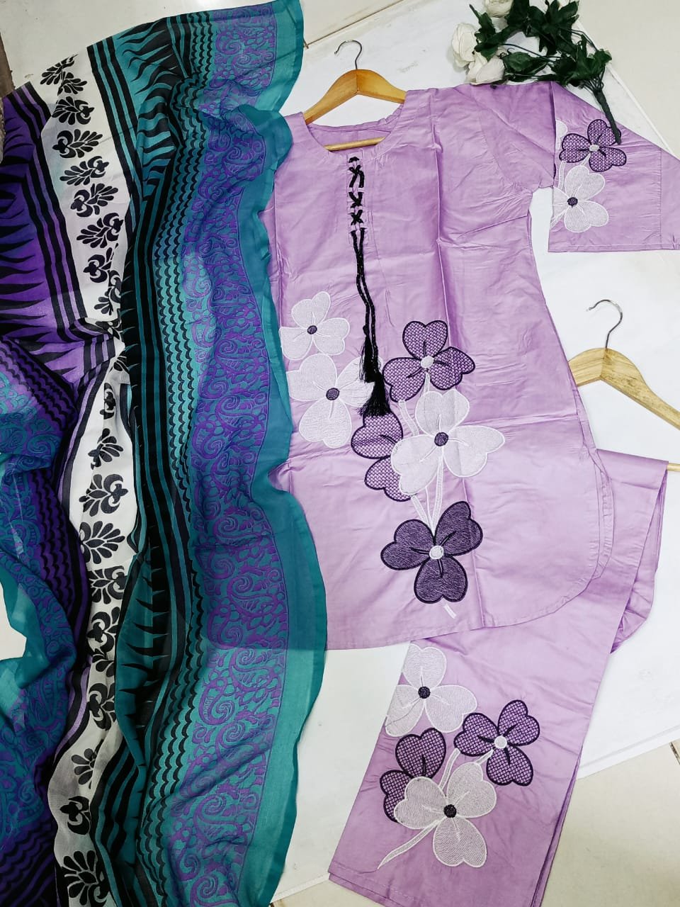 BIN ISLAM FABRICS 3 PIECE STITCHED SUIT