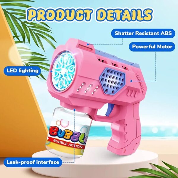 10 Holes Flashing Bubble Gun - Image 2