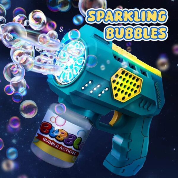 10 Holes Flashing Bubble Gun - Image 4