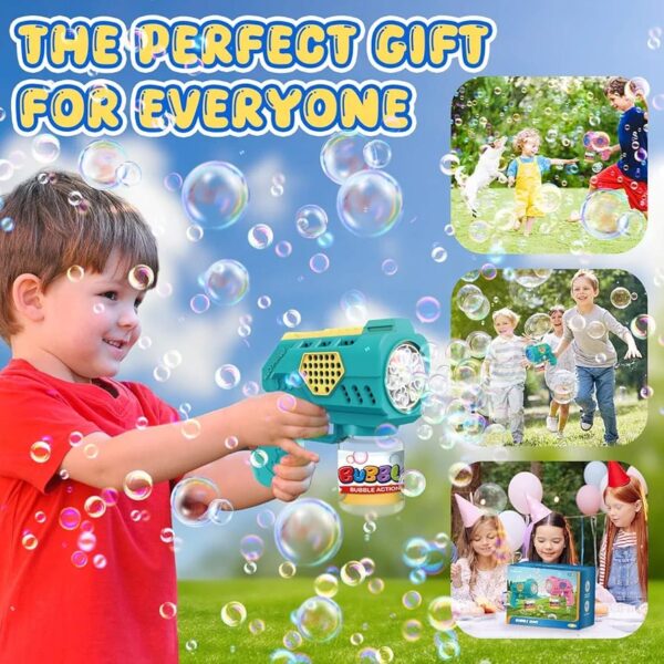 10 Holes Flashing Bubble Gun