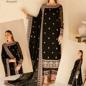 FARASHA 3 PIECE SEQUENCE / HANDWORK Unstitched Replica SUIT