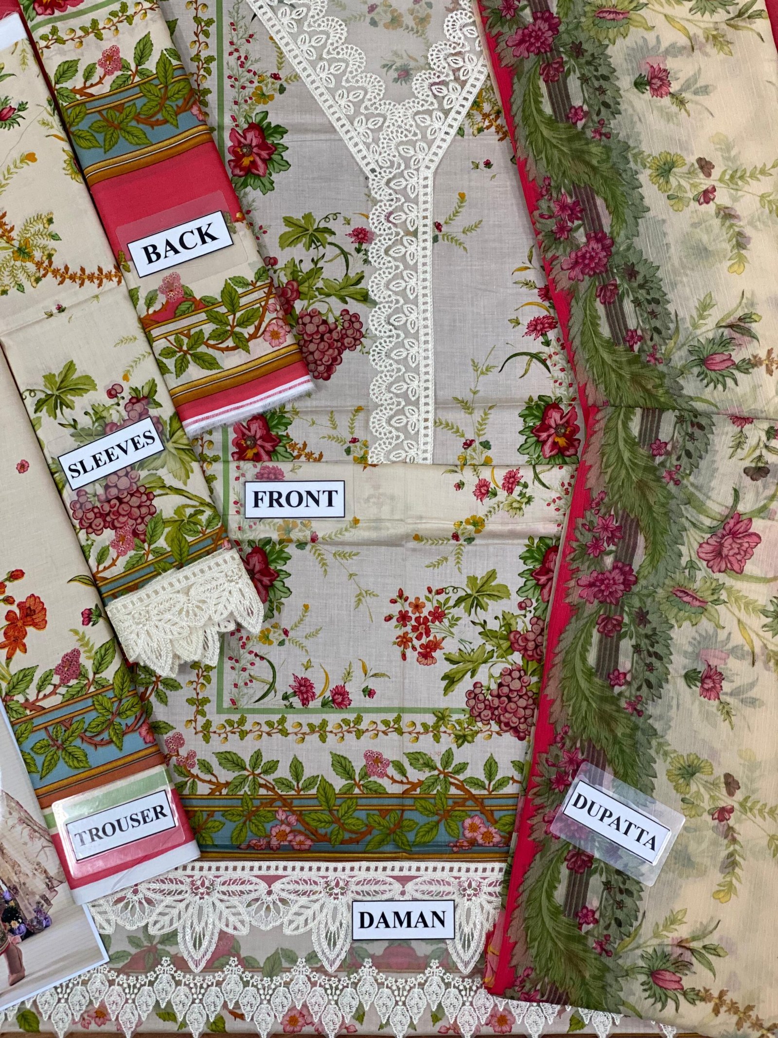 MARIA.B PRINTED LAWN WITH EMBROIDERY 3 PIECE COLLECTION - Image 2