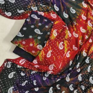 CHUNDRI BLOCK PRINT WITH TIE & DIE WORK SERIES 3 PIECE COLLECTION