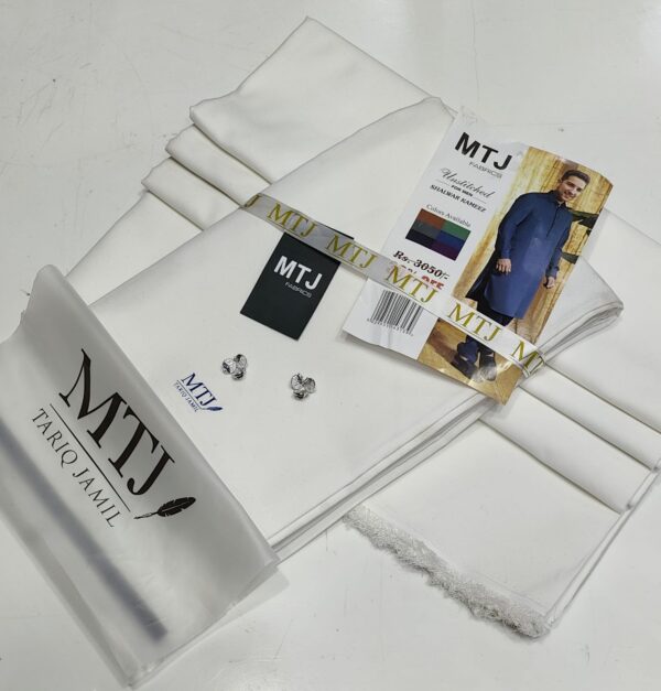 MTJ  FABRIC UNSTITCHED for MEN'S SHALWAR KAMEEZ COLLECTION - Image 7