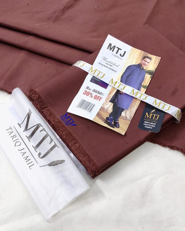 MTJ  FABRIC UNSTITCHED for MEN'S SHALWAR KAMEEZ COLLECTION - Image 8