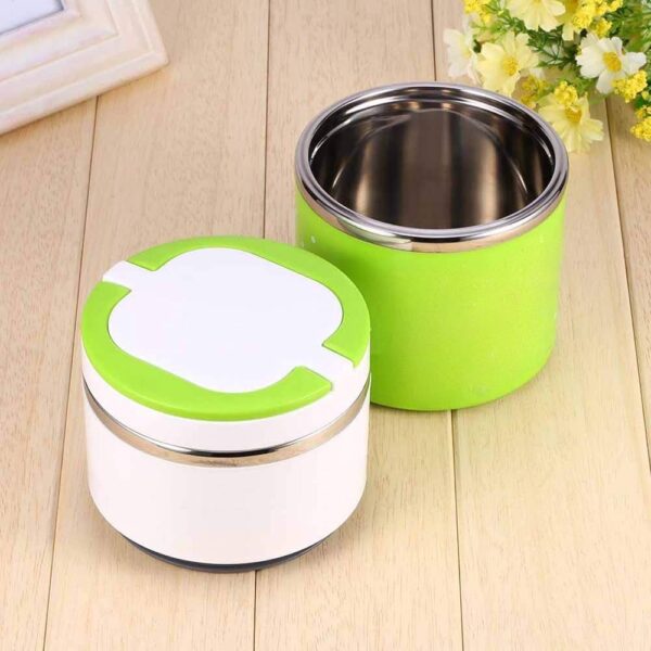 Two Layer Round Hot & Cold Handle Tiffin Office Lunch Box - Image 3
