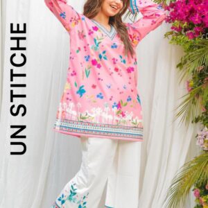 Digital 2pc UNSTITCHED Available at PEACH APPARELS BY MF