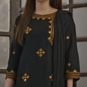 Al-MaiRaj 2 Piece Stitched Collection Fully Embroidered 9mm Sequence Angrakha Style
