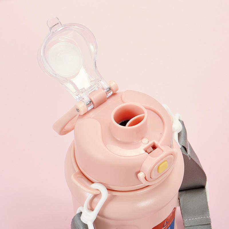 Stainless Steel 800ML |Portable Handle |Outdoor Gym Sports Water Bottle - Image 4