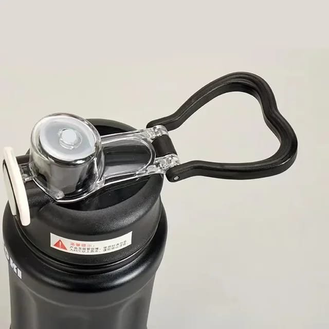 Stainless Steel 800ML |Portable Handle |Outdoor Gym Sports Water Bottle - Image 3