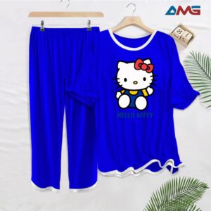 Women Night Suit Blue Series