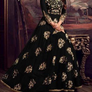 Mina Collection Heavy Front Embroidered Maxi 2 Piece
