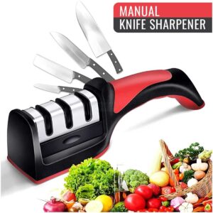 Kitchen Knife Sharpener Adjustable 4 in 1 Manual