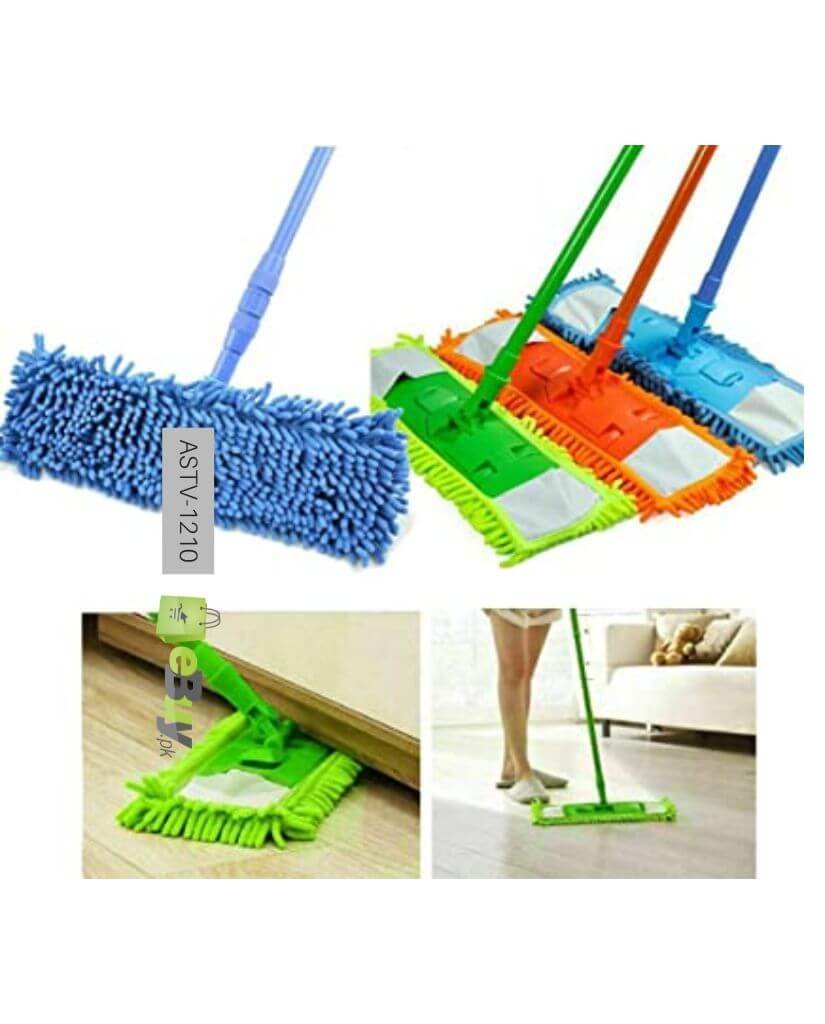 Microfibre Floor Cleaning Mop with Telescopic Long Handle - Image 2