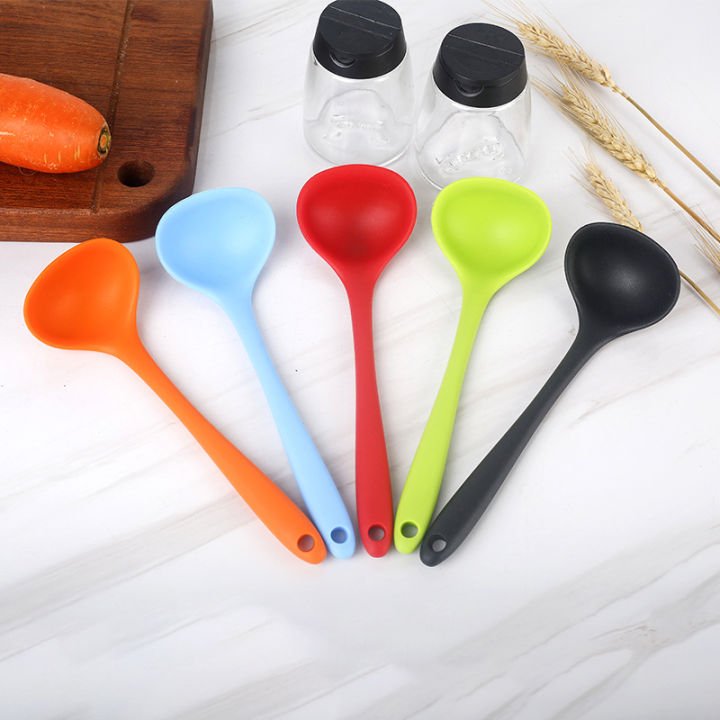 Silicone Non-Stick High Temperature Big Ladle Spoon - Image 4