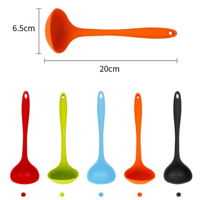 Silicone Non-Stick High Temperature Big Ladle Spoon - Image 5
