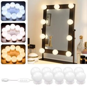 10 Bulb Vanity Light (3 Modes) USB Operated