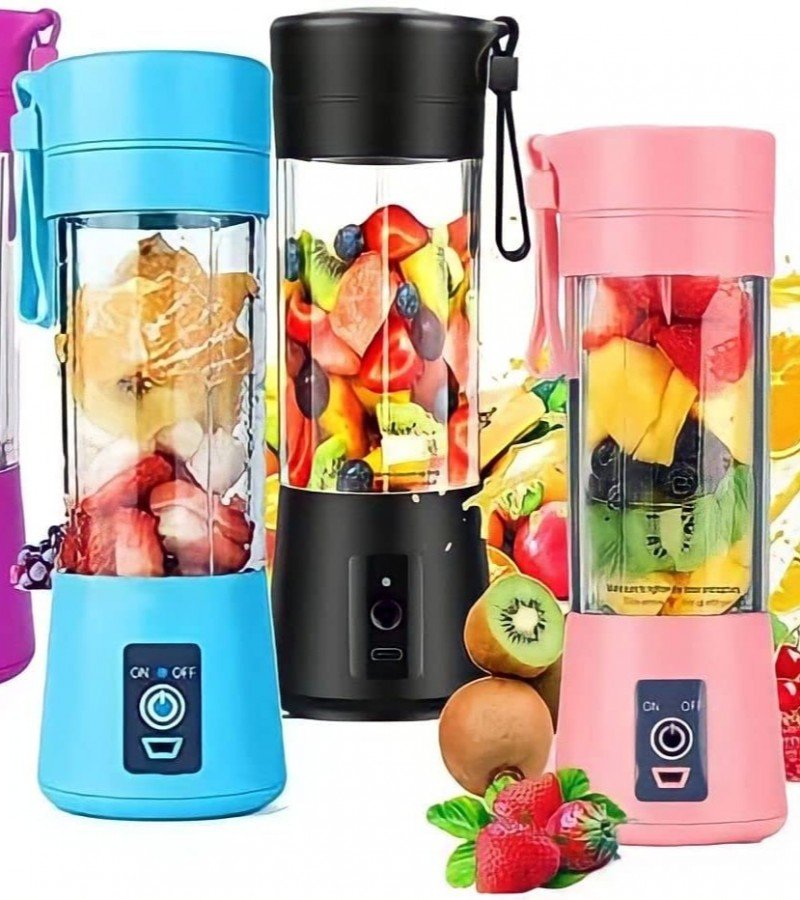 6 Blades Juicer Cup/Electric Blender Mini Portable Personal Size USB Portable blender 380ml bottle - Image 2