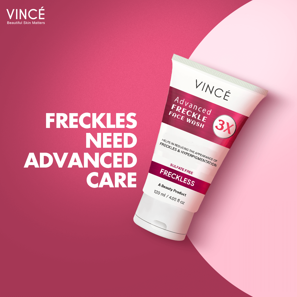 VINCE ADVANCED FRECKLE FACE WASH