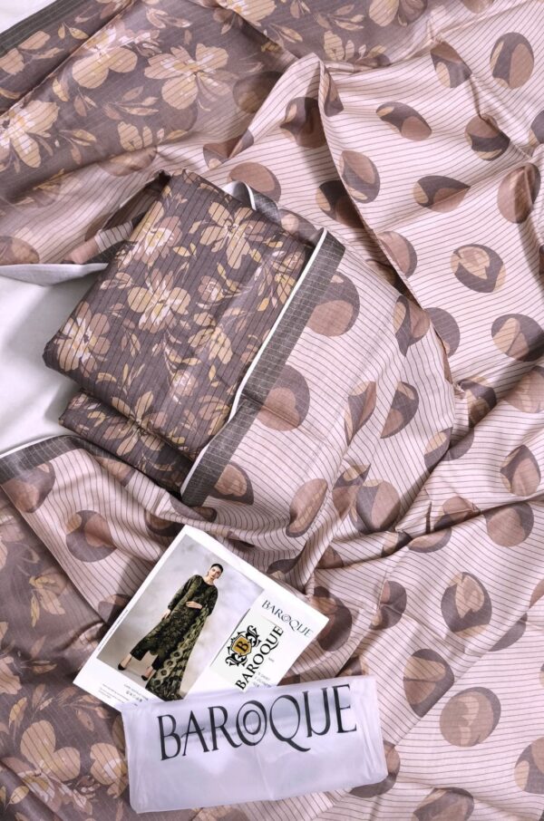 BAROQUE ' ALL OVER_Prints DIGITAL 3 PIECE LAWN 2025 Volume 1 - Image 9