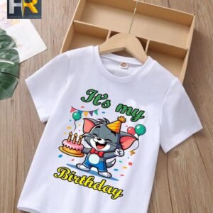 CUSTOMIZED NAME & CARTOON CHARACTER KIDS SHIRT