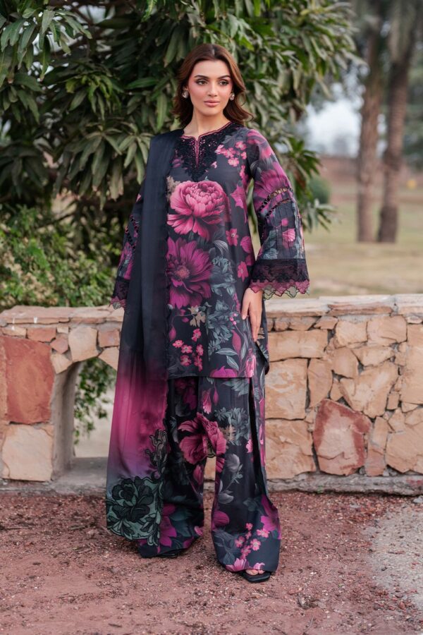 IZNIK Digital Printed Heavy Embroidered Spengle Work 3 Piece Unstitched Collection