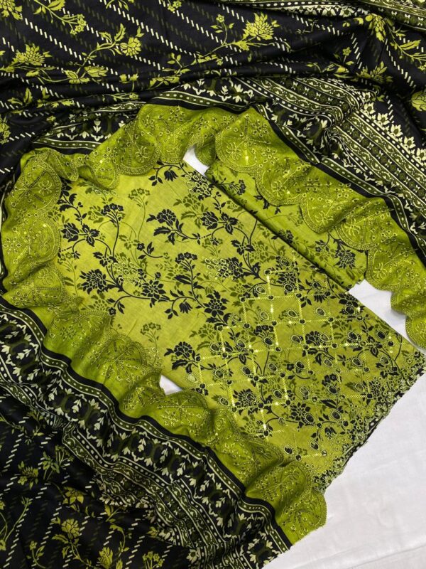 MARIA.B CHICKEN KARI 3 PIECE UNSTITCHED COLLECTION - Image 14