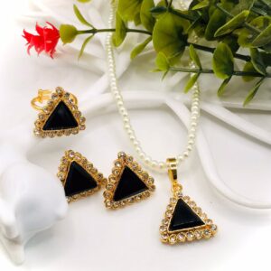 GOLD PLATED EGYPTIAN MANJOOD COMBO SET WITH MALA