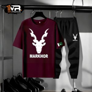 MARKHOR Printed T-shirt & Trouser Summer Tracksuit For Men's