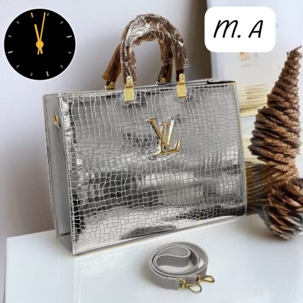 LV Big Size Acrylic Handle Shoulder Bag for Girls - Image 2