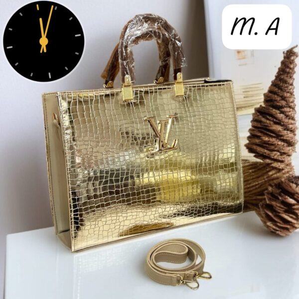 LV Big Size Acrylic Handle Shoulder Bag for Girls