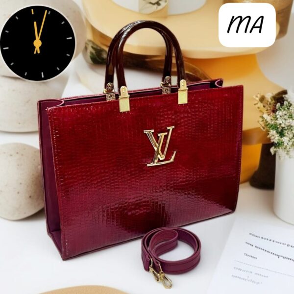 LV Big Size Acrylic Handle Shoulder Bag for Girls - Image 5