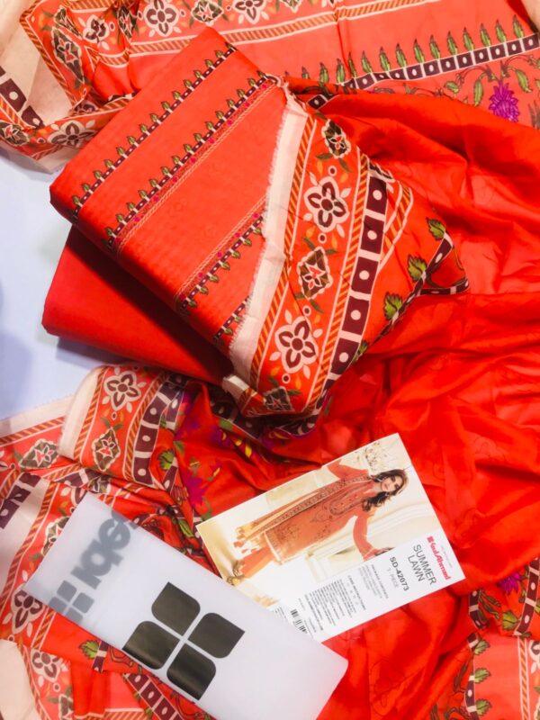 GUL AHMED Digital Printed Lawn 3-Piece Vol-1,2025 - Image 2